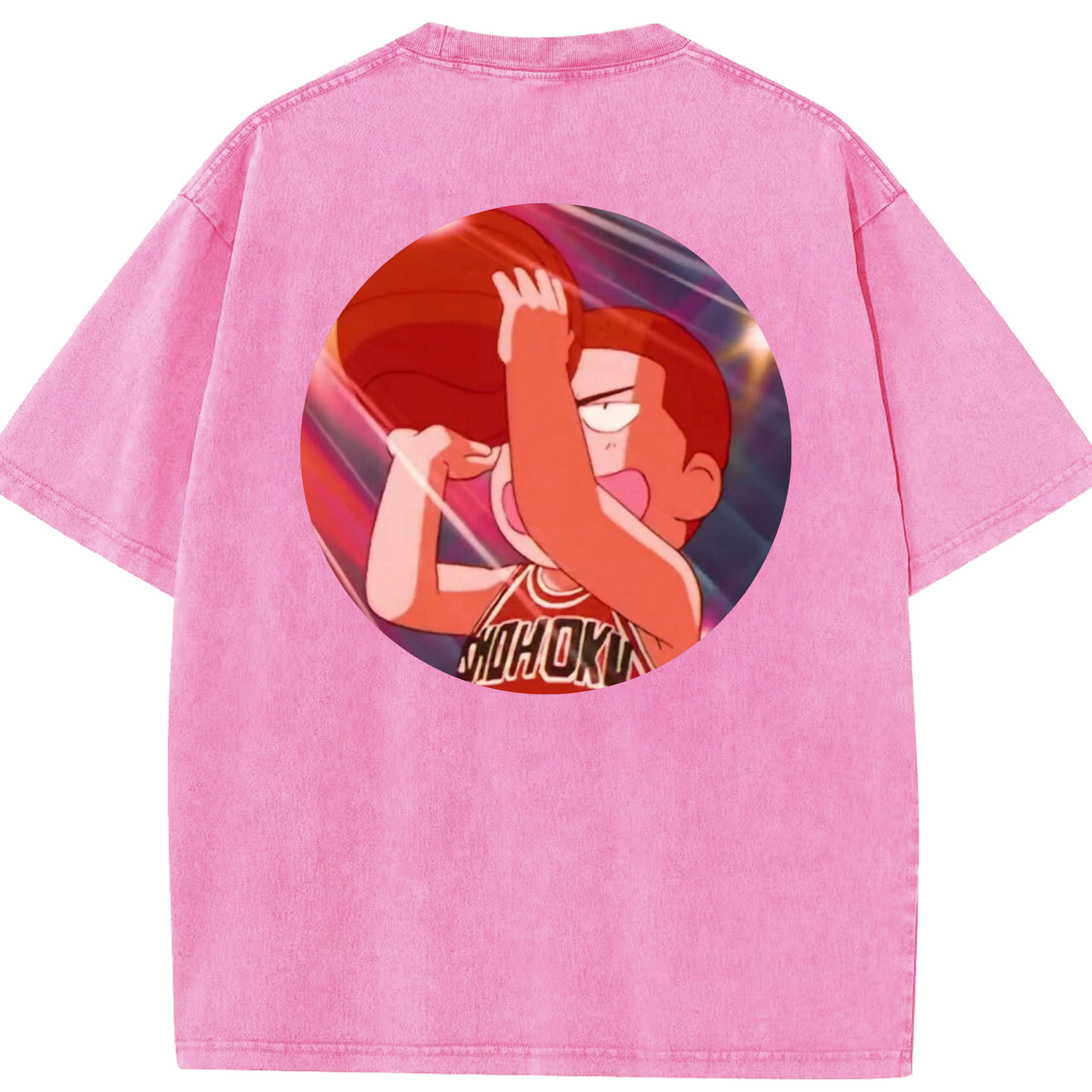 （画像用） SLAM DUNK／スラムダンク 綿100% ヴィンテージ風 半袖Tシャツ（背面プリント）